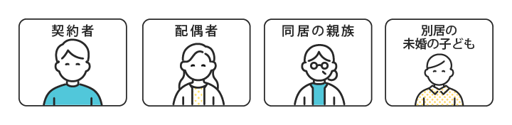 家族傷害保険の補償対象者