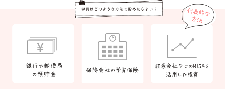 学費はどのような方法で貯めたらよい？