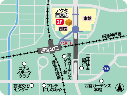 アクタ西宮店MAP