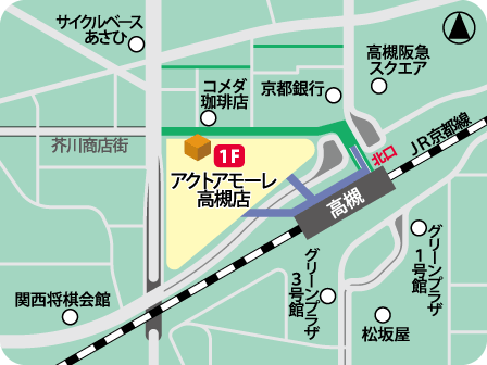 アクトアモーレ高槻店MAP