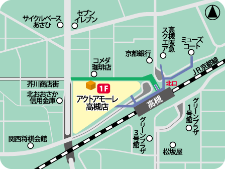 アクトアモーレ高槻店MAP