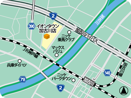 イオンタウン加古川店MAP