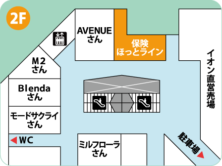 イオン八事店フロアMAP