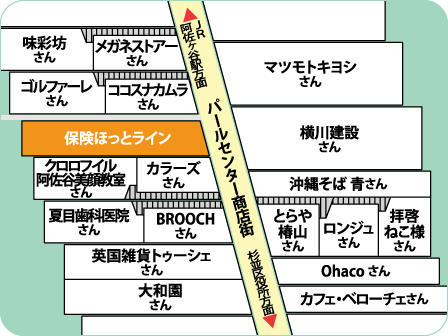 阿佐ヶ谷店フロアMAP