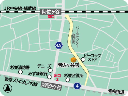 阿佐ヶ谷店MAP