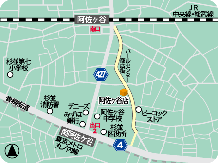 阿佐ヶ谷店MAP