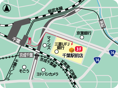 千葉駅前店MAP
