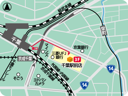 千葉駅前店MAP