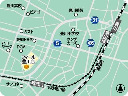フィール豊川店MAP