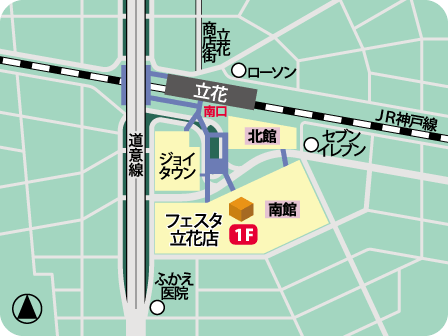 フェスタ立花店MAP