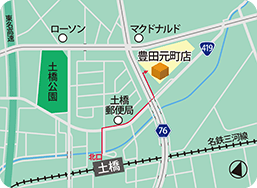 豊田元町店MAP
