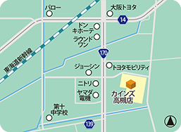 カインズ高槻店MAP