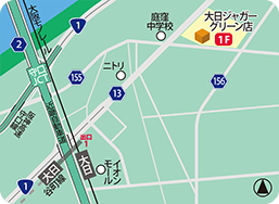 大日ジャガーグリーン店MAP