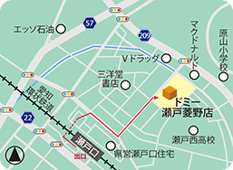 ドミー瀬戸菱野店MAP