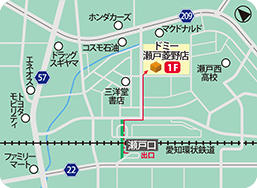 ドミー瀬戸菱野店MAP