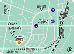 フィール豊川店MAP