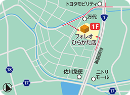 フォレオひらかた店MAP