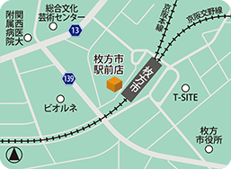 枚方市駅前店MAP