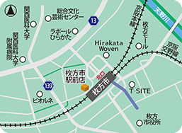 枚方市駅前店MAP