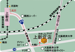 上新庄店MAP