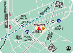 上新庄店MAP