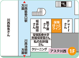 アステ川西店フロアMAP