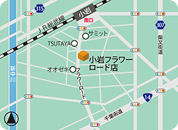 小岩フラワーロード店MAP