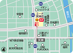 ミーナ天神店MAP