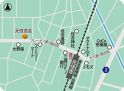 元住吉店MAP