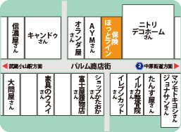 武蔵小山パルム店フロアマップ