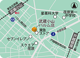武蔵小山パルム店MAP