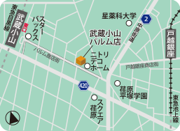 武蔵小山パルム店MAP