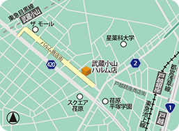 武蔵小山パルム店MAP