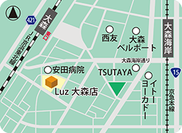 Luz大森店MAP