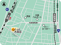 Luz大森店MAP