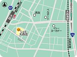 Luz大森店MAP