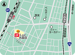 Luz大森店MAP