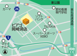 ピアゴ岡崎洞店MAP
