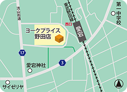 ヨークプライス野田店MAP