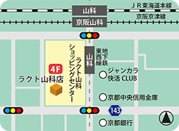 ラクト山科店MAP