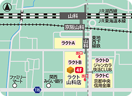 ラクト山科店MAP
