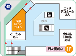 西友岡崎店フロアMAP