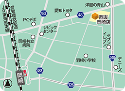 西友岡崎店MAP