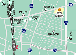 西友岡崎店MAP