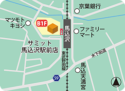 サミット馬込沢駅前店MAP