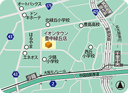 イオンタウン豊中緑丘店MAP
