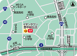 イオンタウン豊中緑丘店MAP