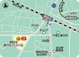 津田沼奏の杜フォルテ店MAP
