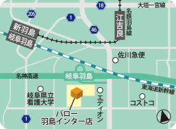 バロー羽島インター店MAP