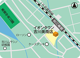 イオンタウン吉川美南店MAP